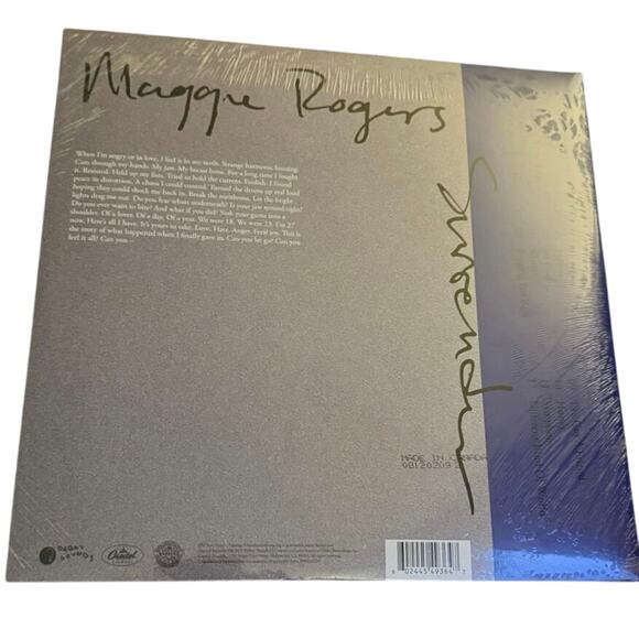 Maggie Rogers Surrender Exclusive Limited Edition Teardrop Blue Vinyl Brand New - Picture 3 of 3